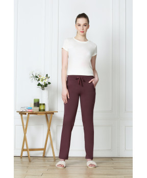 VAN HEUSEN WOMEN LOUNGE PANTS BURGUNDY