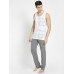 JOCKEY Grey melange & Black Sports Track Pant