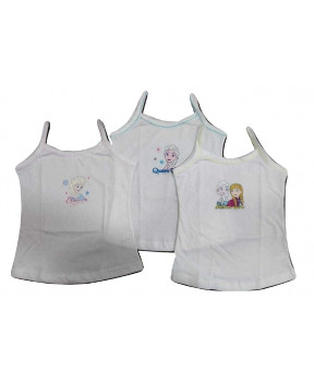 Bodycare Girls Vest Barbie (Pack Of 3)