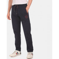 US POLO Men Navy Track Pant Solid Knit