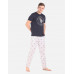 US POLO Men White Print Lounge Pants