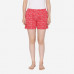 VAMI PRINTED SHORTS RED