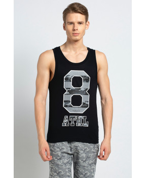 VAN HEUSEN GRAPHIC SPORTS TANK TOP BLACK (PACK OF 2)