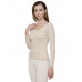 Bodycare Women Top Round Neck Full Sleeves Gold Skin