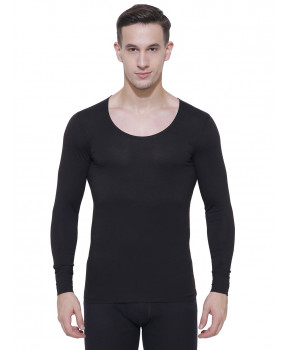 Bodycare  Men Top Round Neck Full Sleeves Ayaki Black