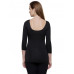 Bodycare  Women Top Round Neck Full Sleeves Ayaki Black