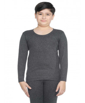 Bodycare Kids Unisex Grey Top Round Neck Full Sleeves