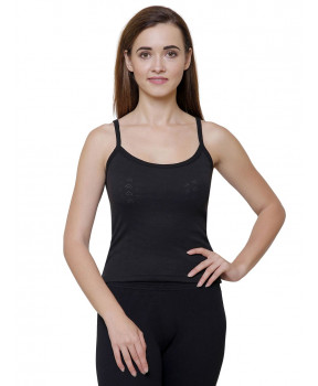 Bodycare Women Top Round Neck Sleeveless Black