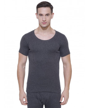 BODYCARE MEN THERMAL HALF SLEEVES GREY